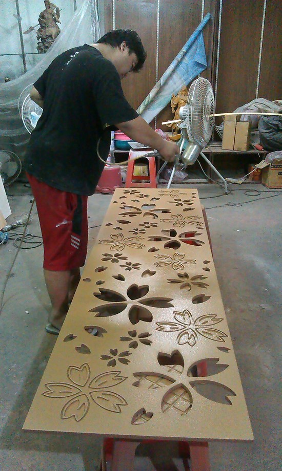 鞋櫃門片噴漆設計