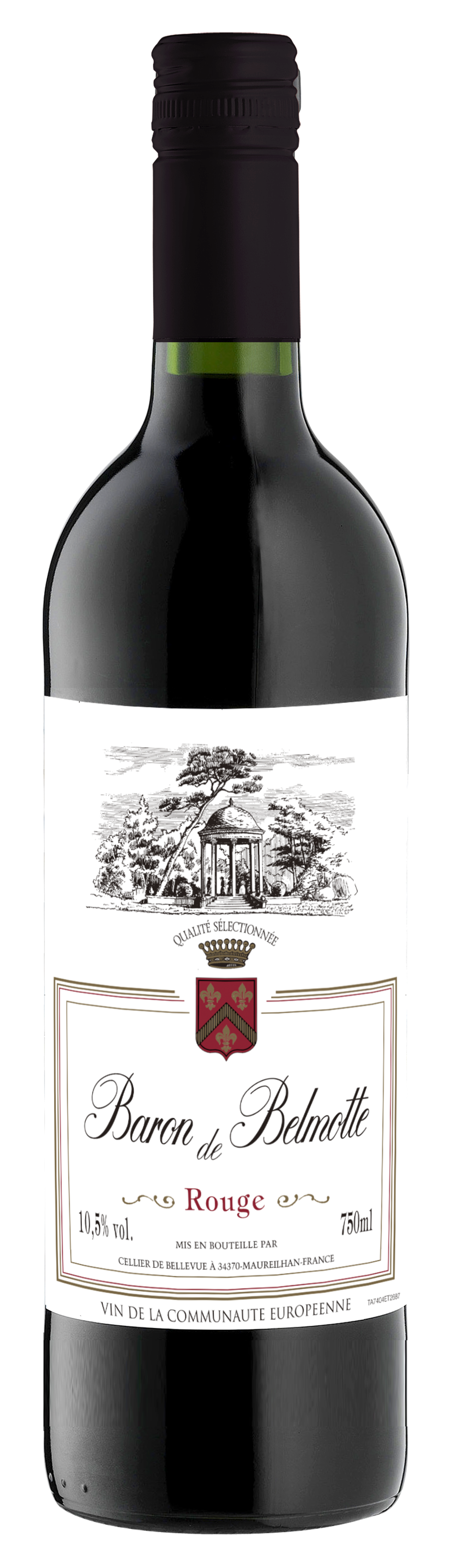 法國貝爾第紅葡萄酒(螺旋瓶2019