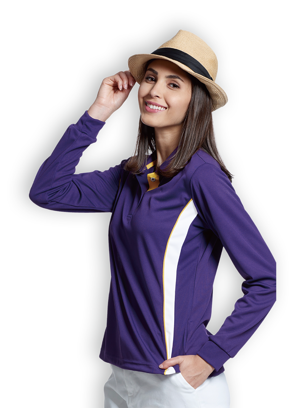 長袖polo衫-流線款-L90001-1