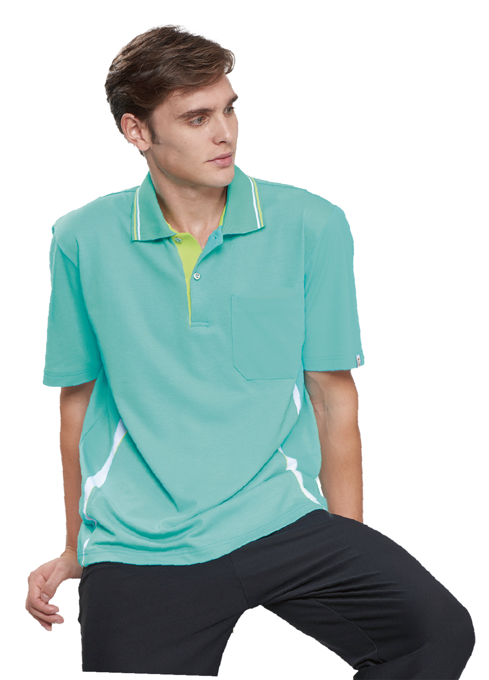 短袖polo衫-流線款-99119