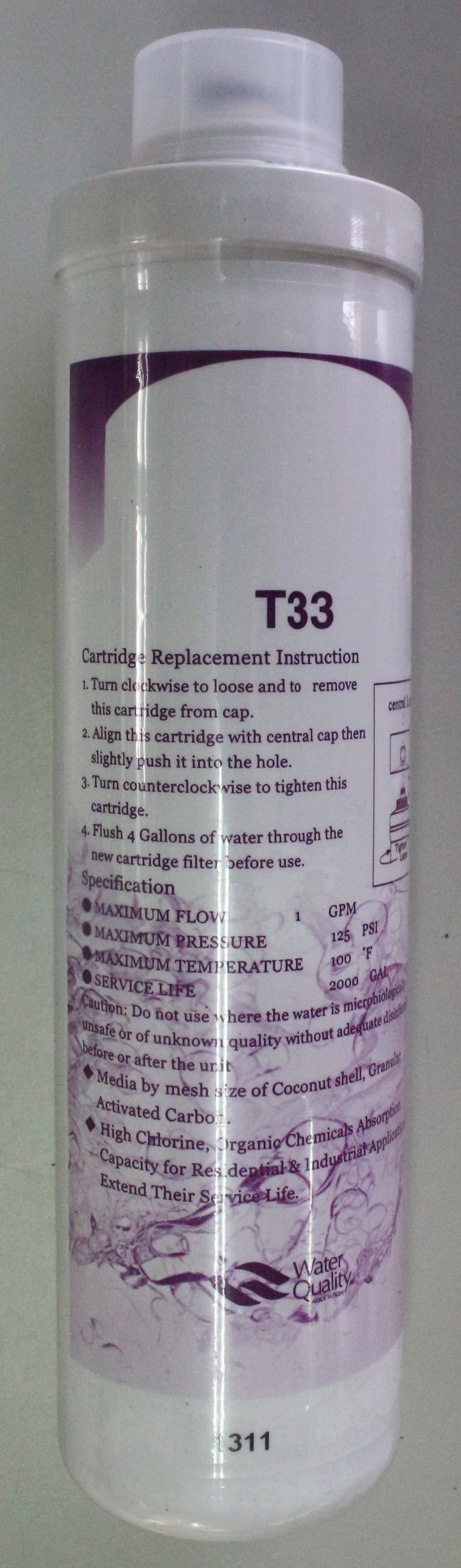 ET-T33活性碳濾心