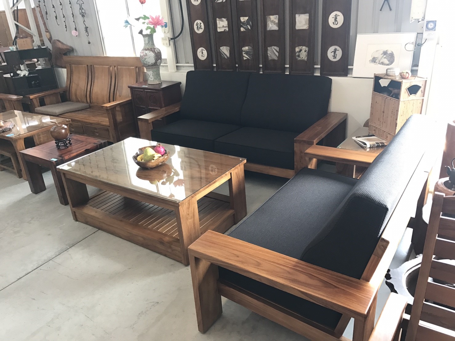 嘉義原木客廳組