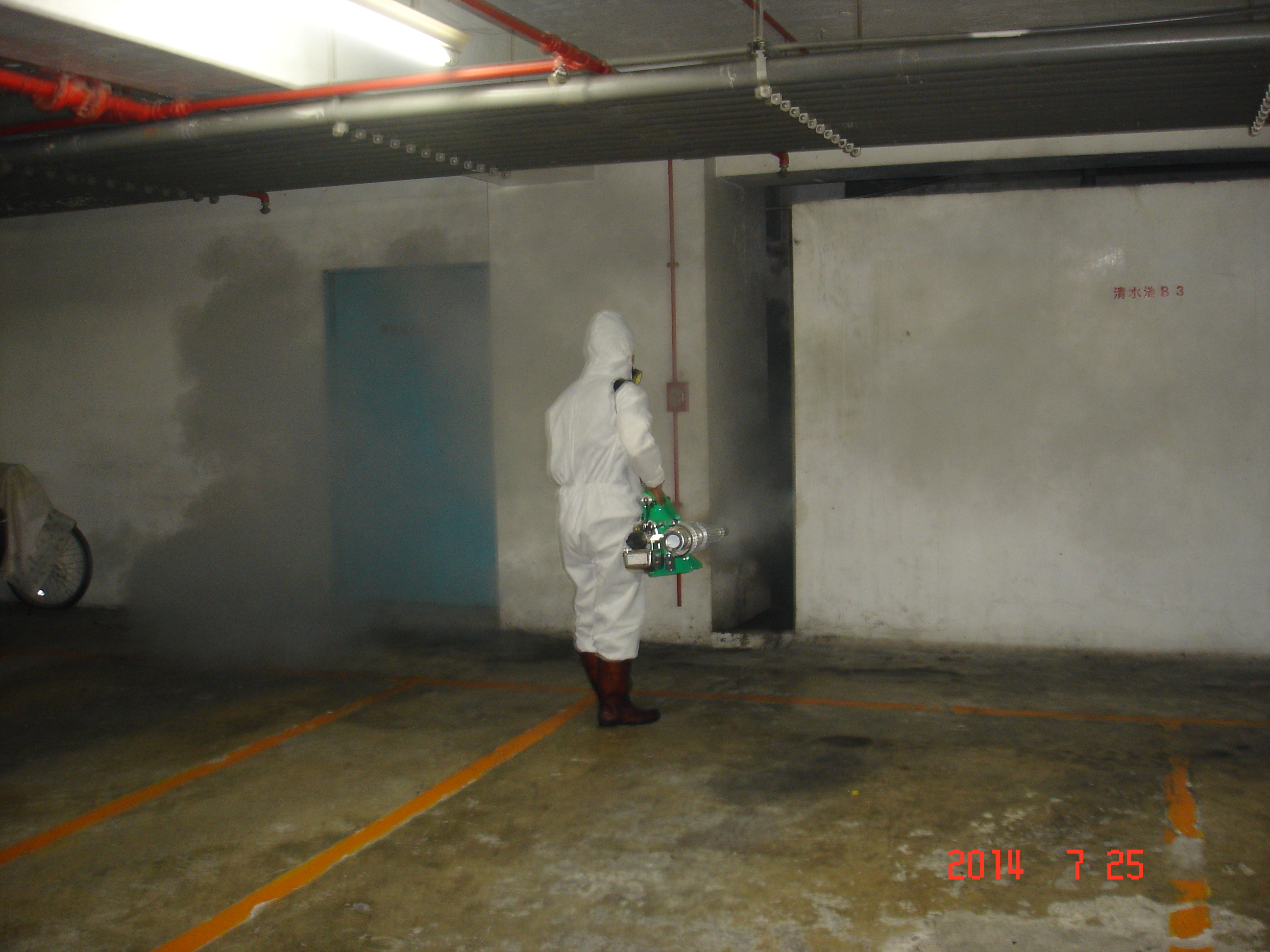 地下停車場消毒