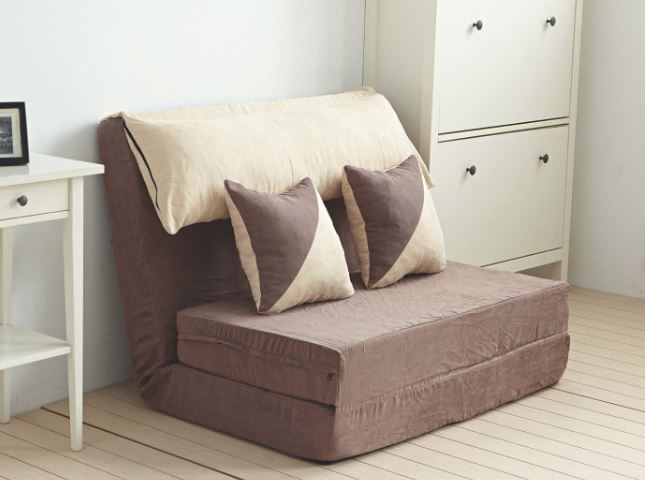 490-01&nbsp;三明治沙發床(咖啡絨布)(3.5尺單人加大獨立筒)