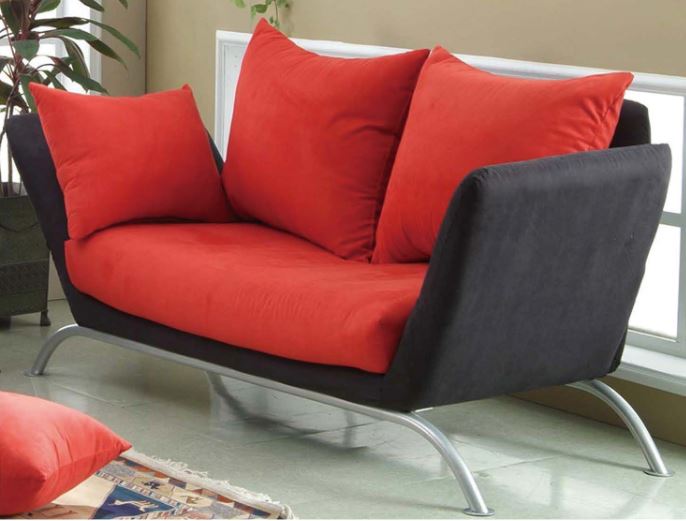 484-02&nbsp;卡拉沙發床(黑紅)