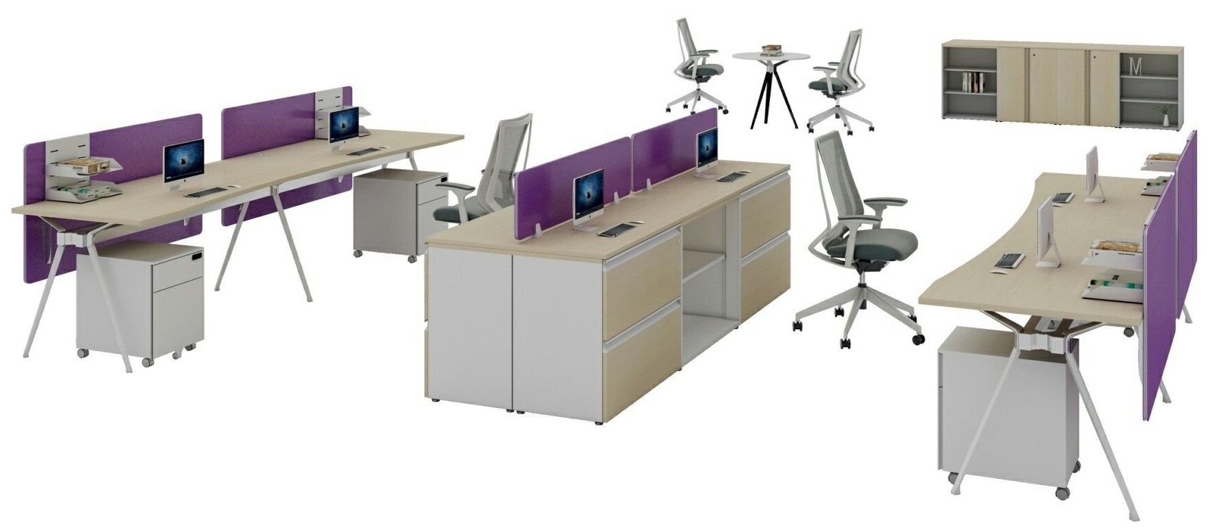 貝爾-4-多人工作站