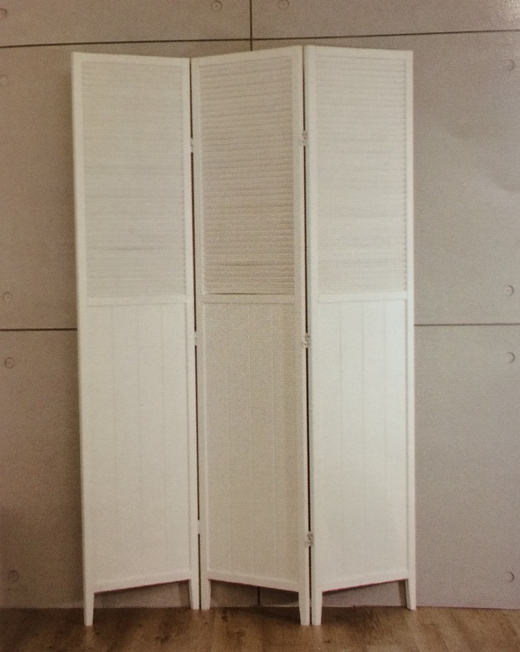 1016-01白之戀三片式百葉屏風