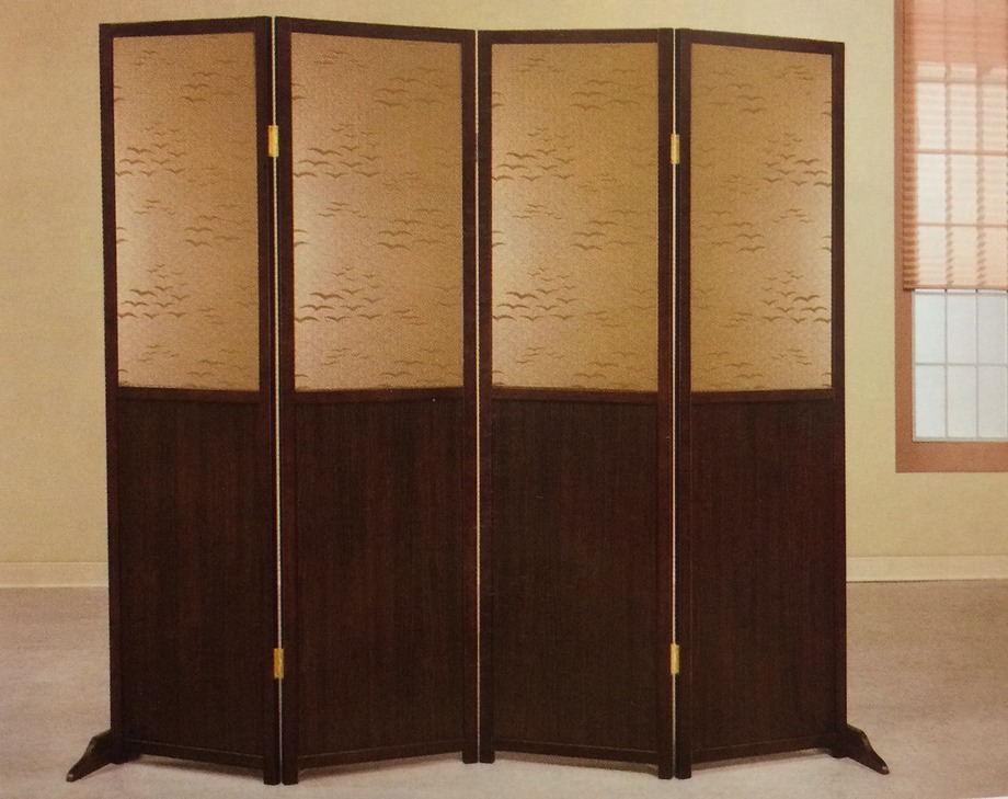 1019-03803胡桃壓克力屏風