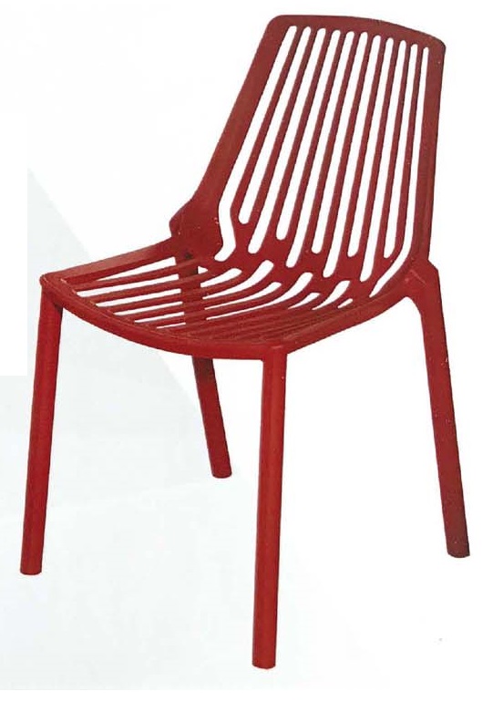 條紋簍空造型椅