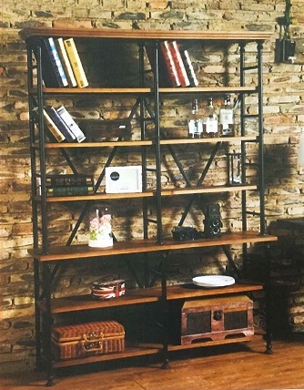 工業風復古書架