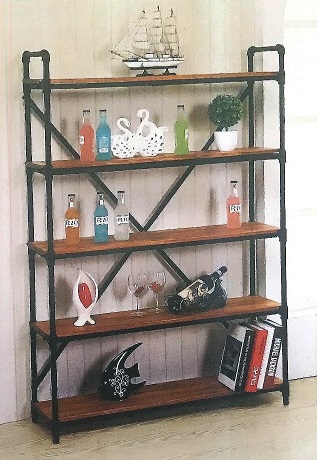 工業風水管書架