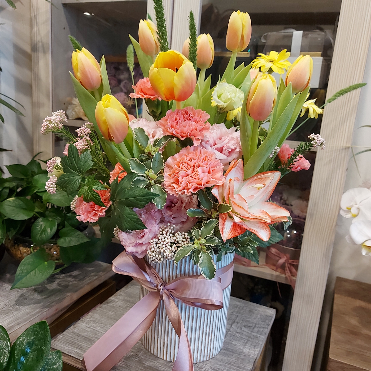 和媽咪一起賞花