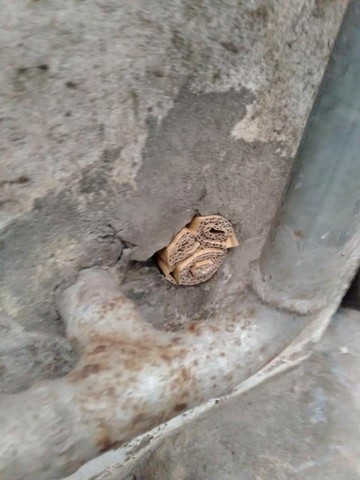 鼠害入侵點封補作業