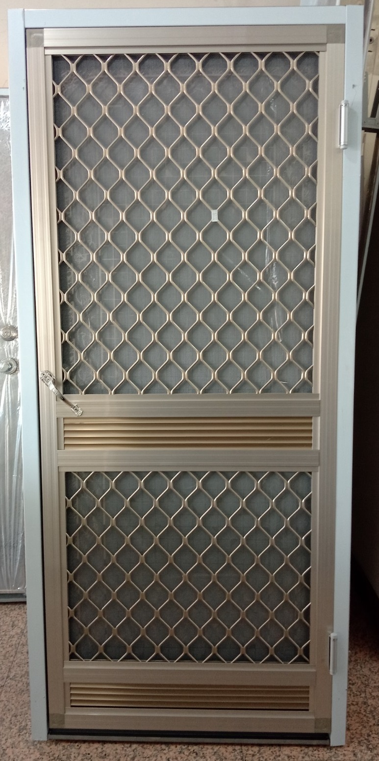 白鐵門附固展紗-外門