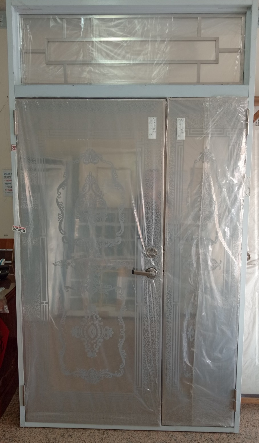 開天子母白鐵門組-內門