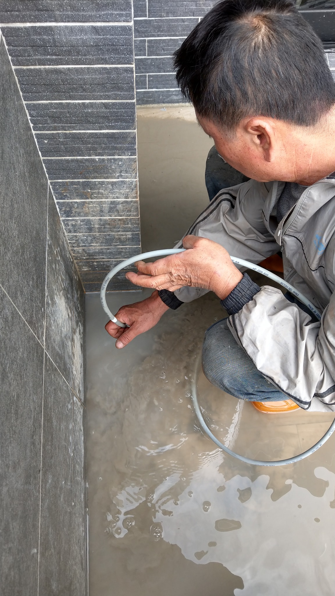 台南大灣超高壓水刀通管12000psi實作