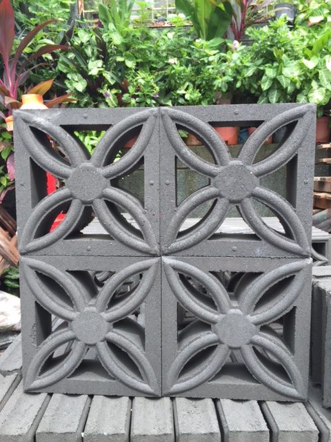 花開富貴花格磚