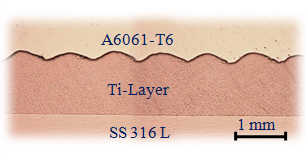 異質金屬爆炸銲接銲道分析