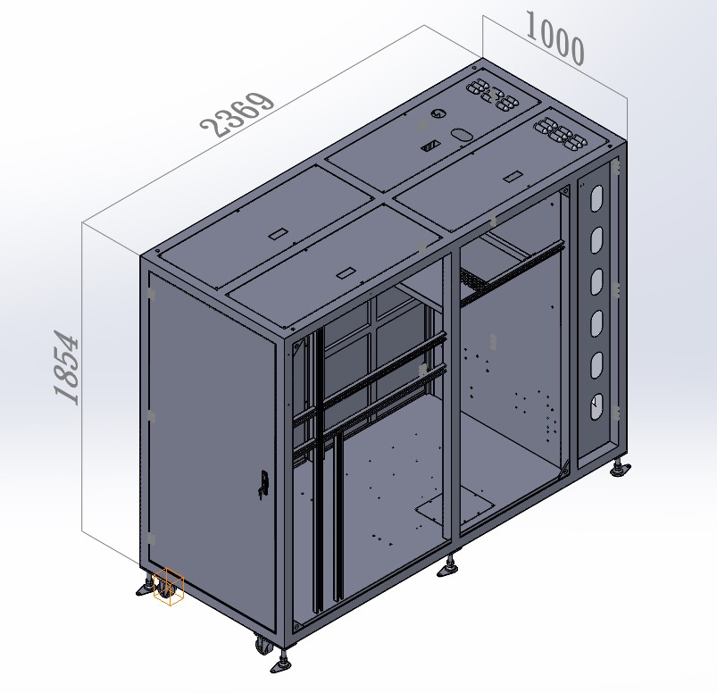 機櫃;L2369、W1000、H1854