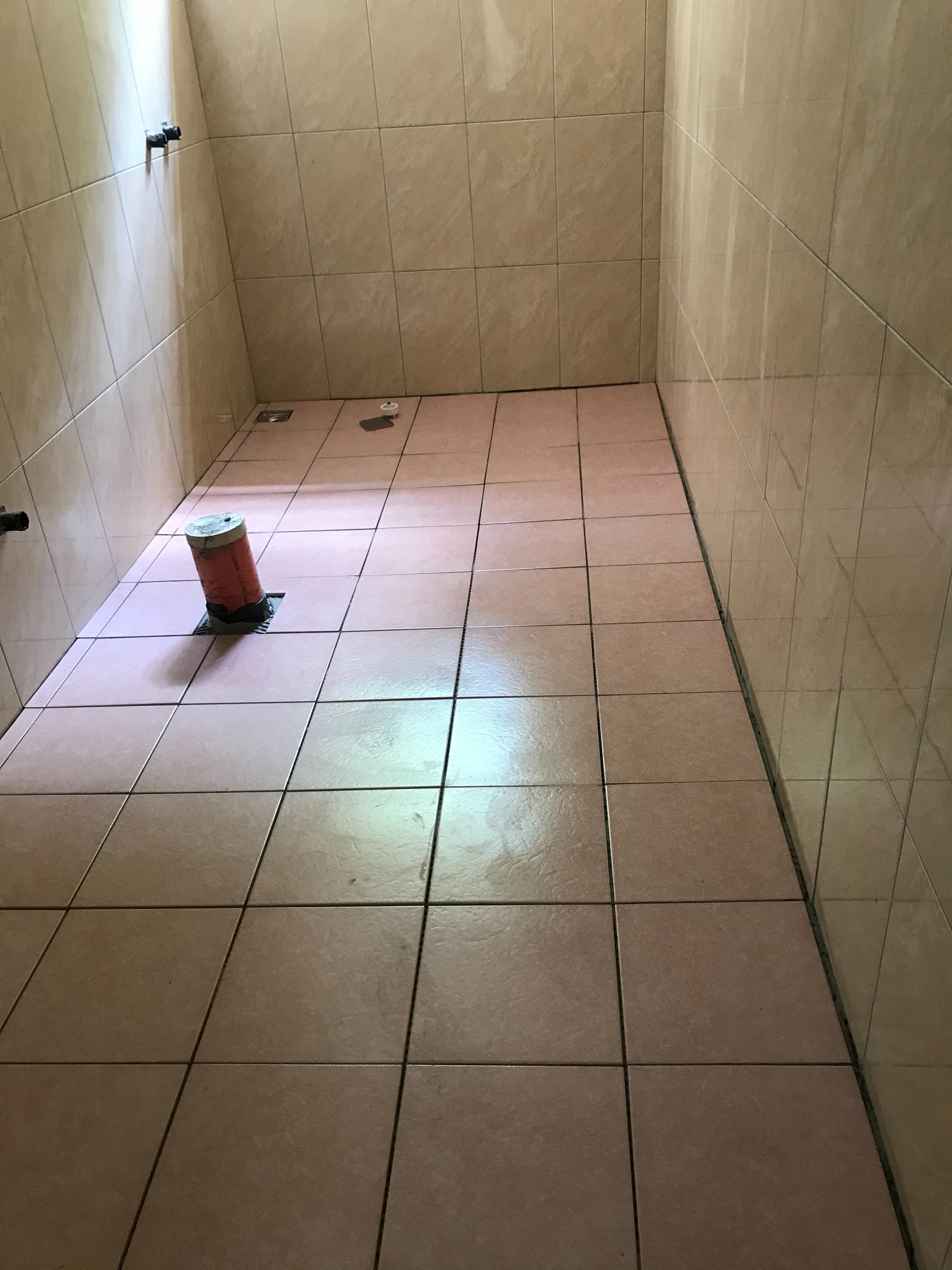 浴室的磁磚、地磚