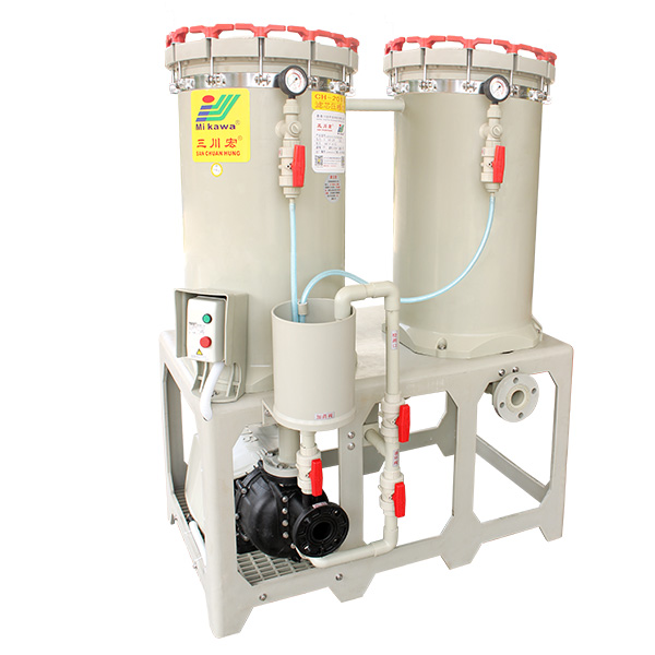 雙桶串聯電鍍過濾機(雙塔)-CHK06-18系列