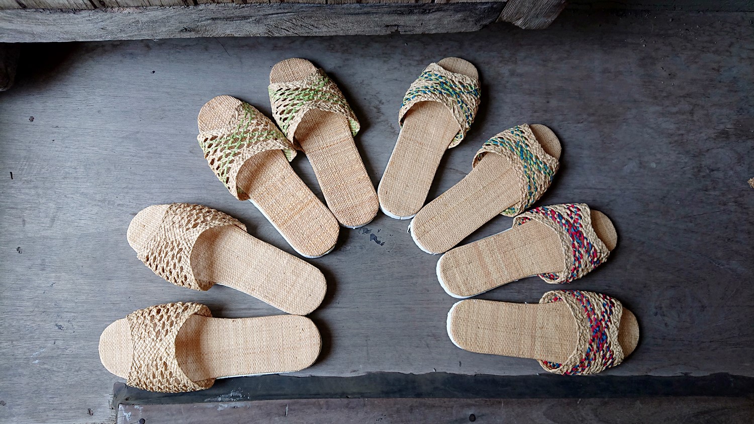 拉菲亞草拖鞋(男款)