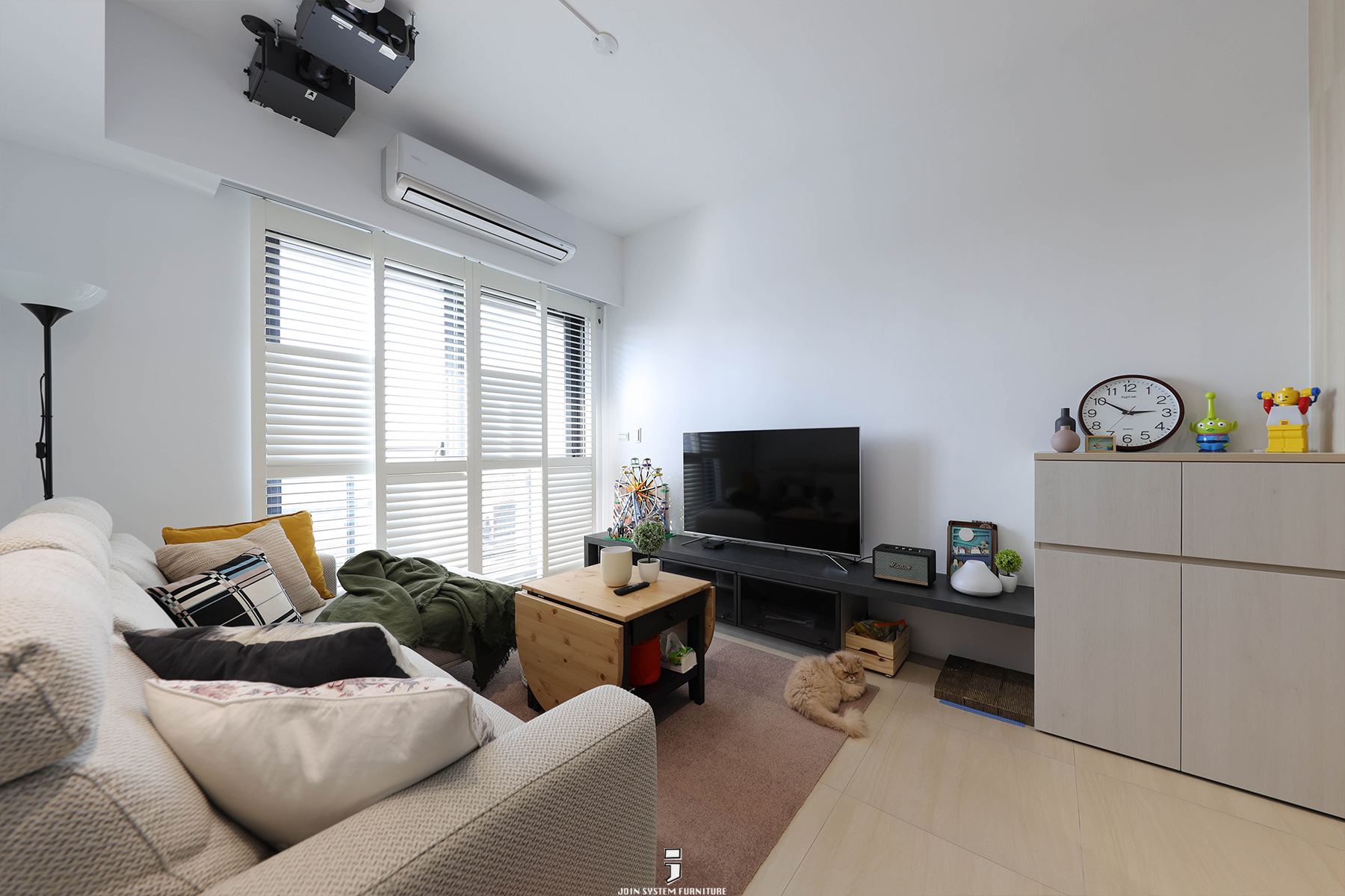 用系統櫃將美好的模樣收納起來。