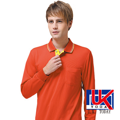 素面polo衫-紅色