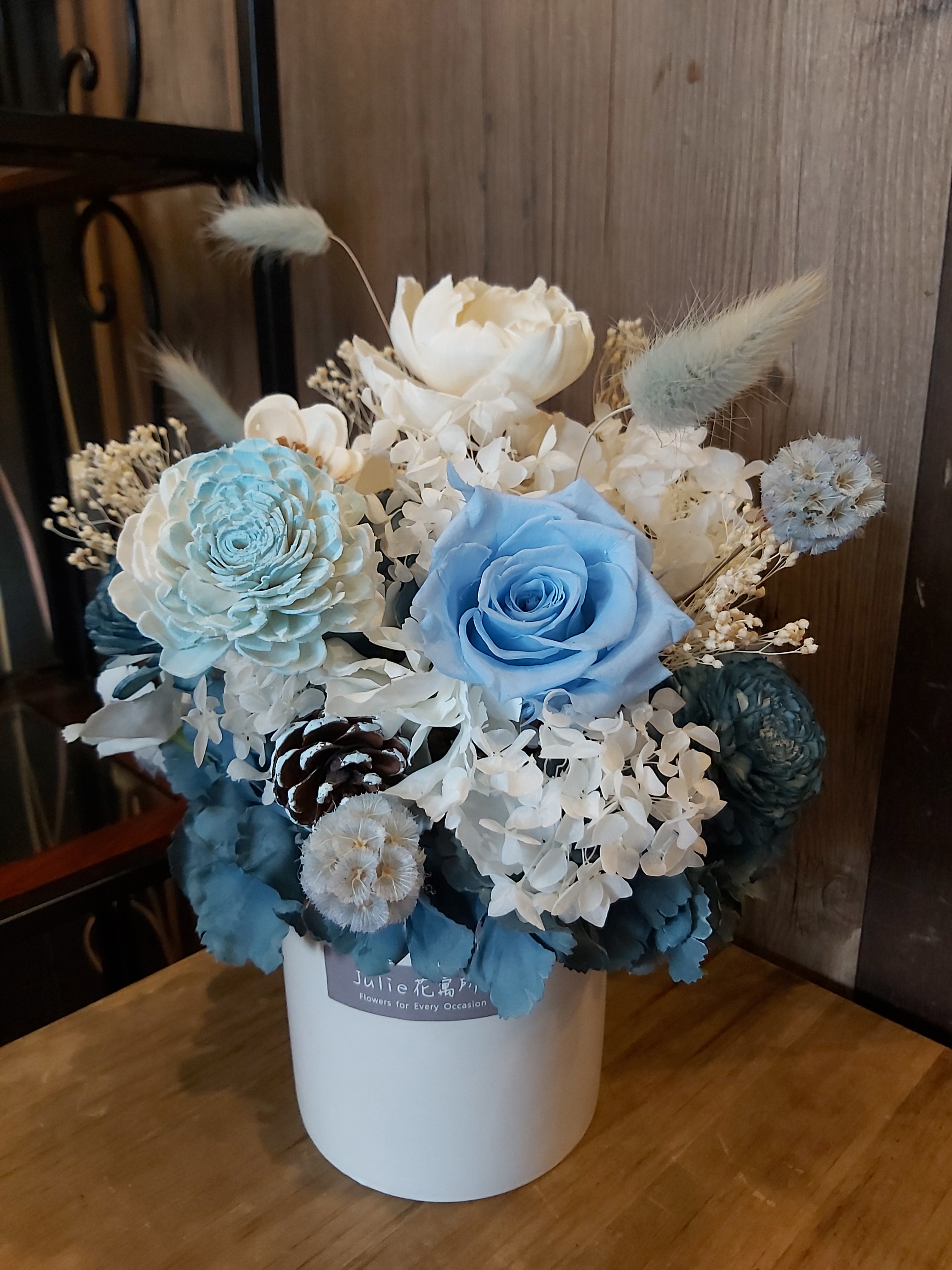 C014-永生乾燥盆花