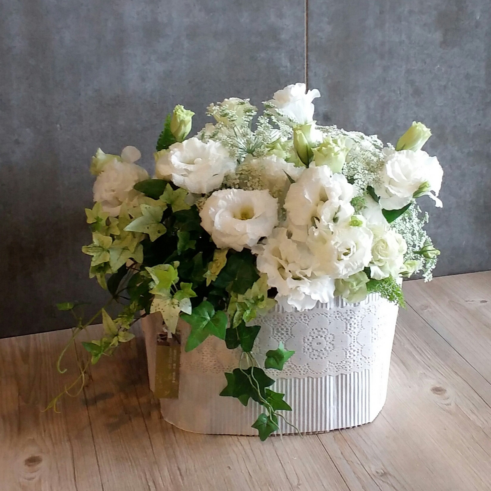 B009-白色系盆花