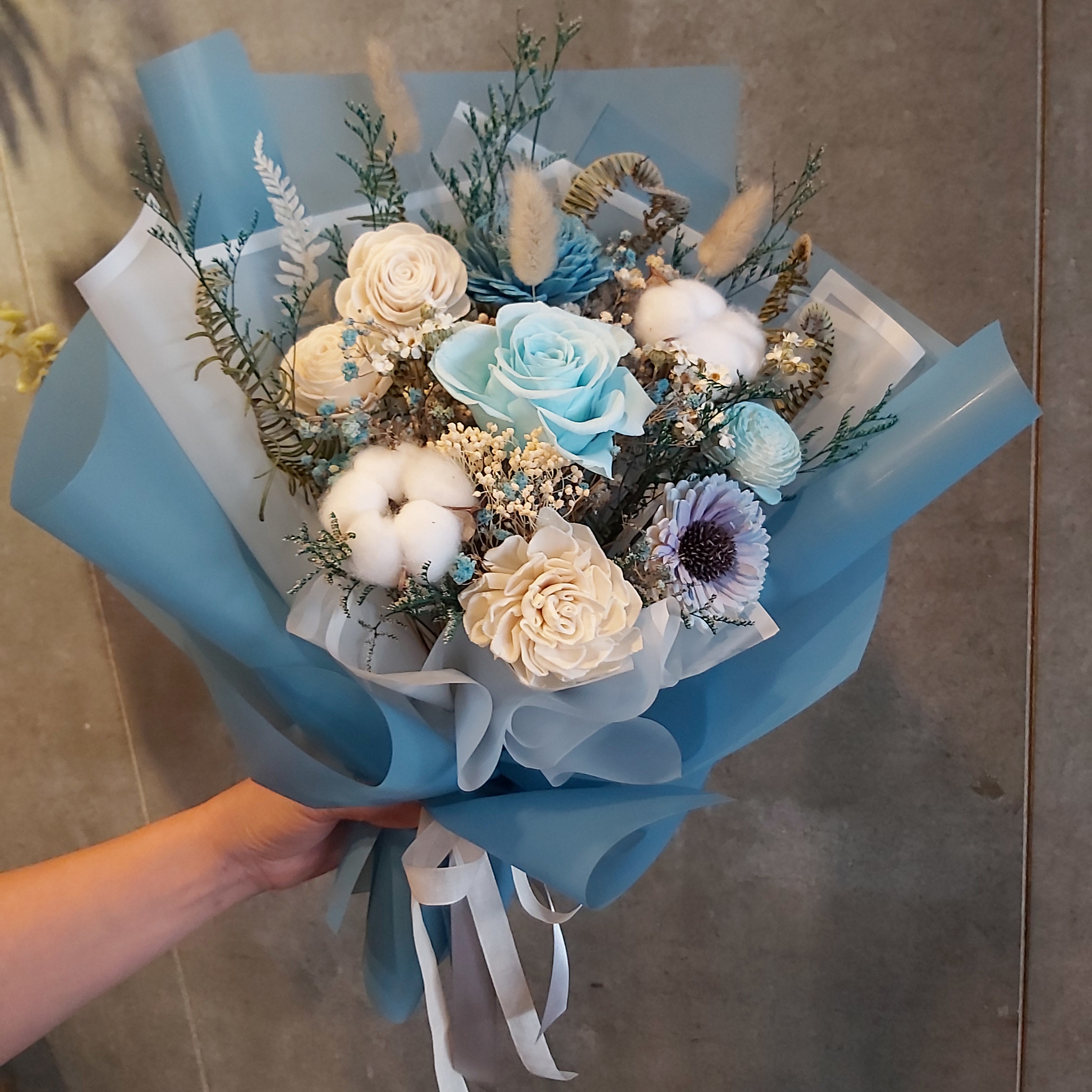 C018-永生乾燥花束