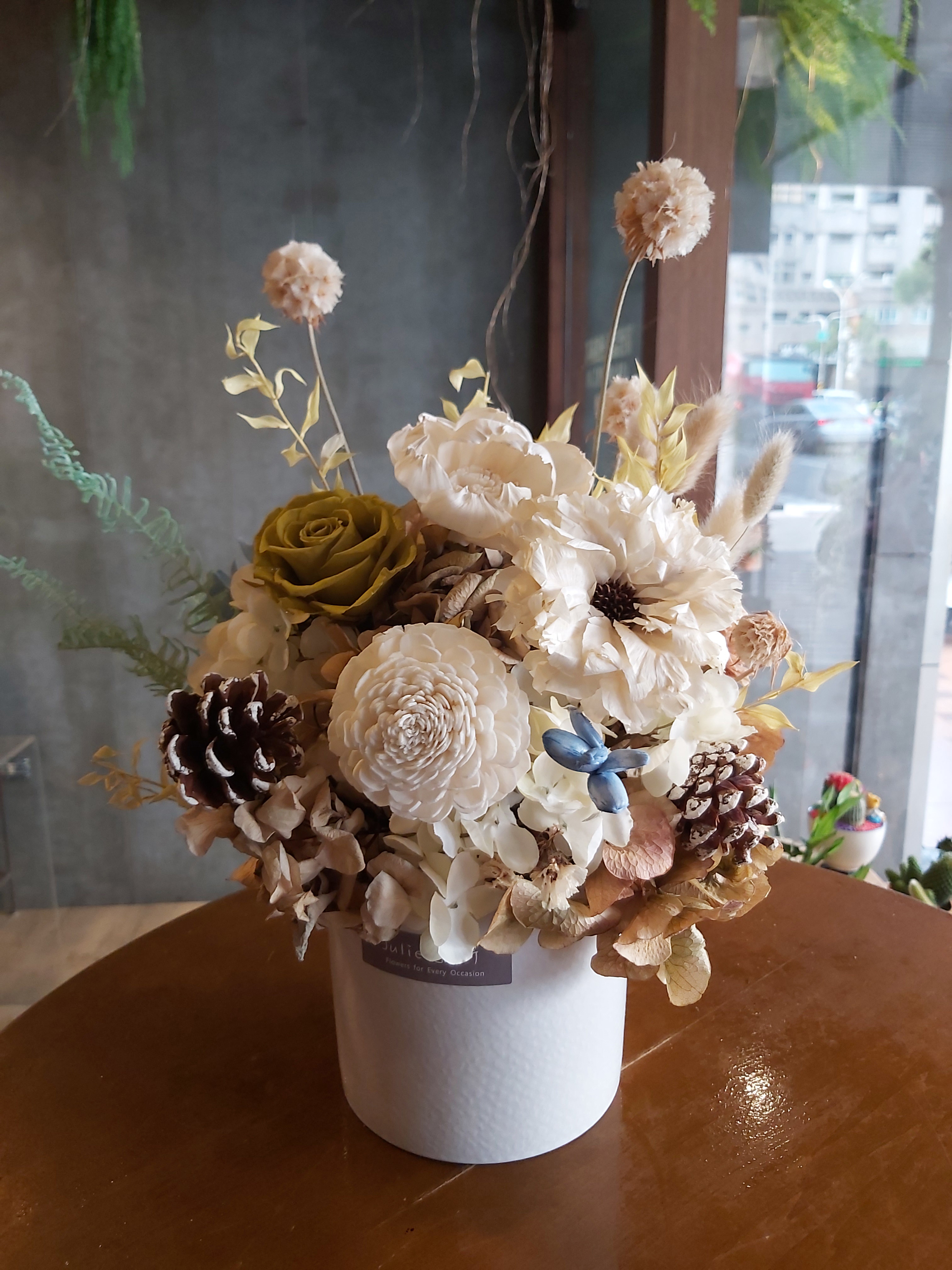 C013-永生乾燥盆花