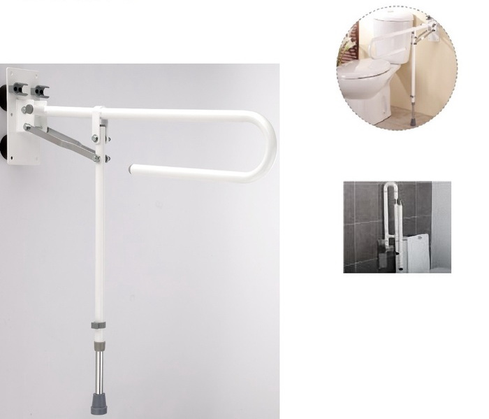 浴室烤漆活動扶手/鎖牆(U型+支撐管)