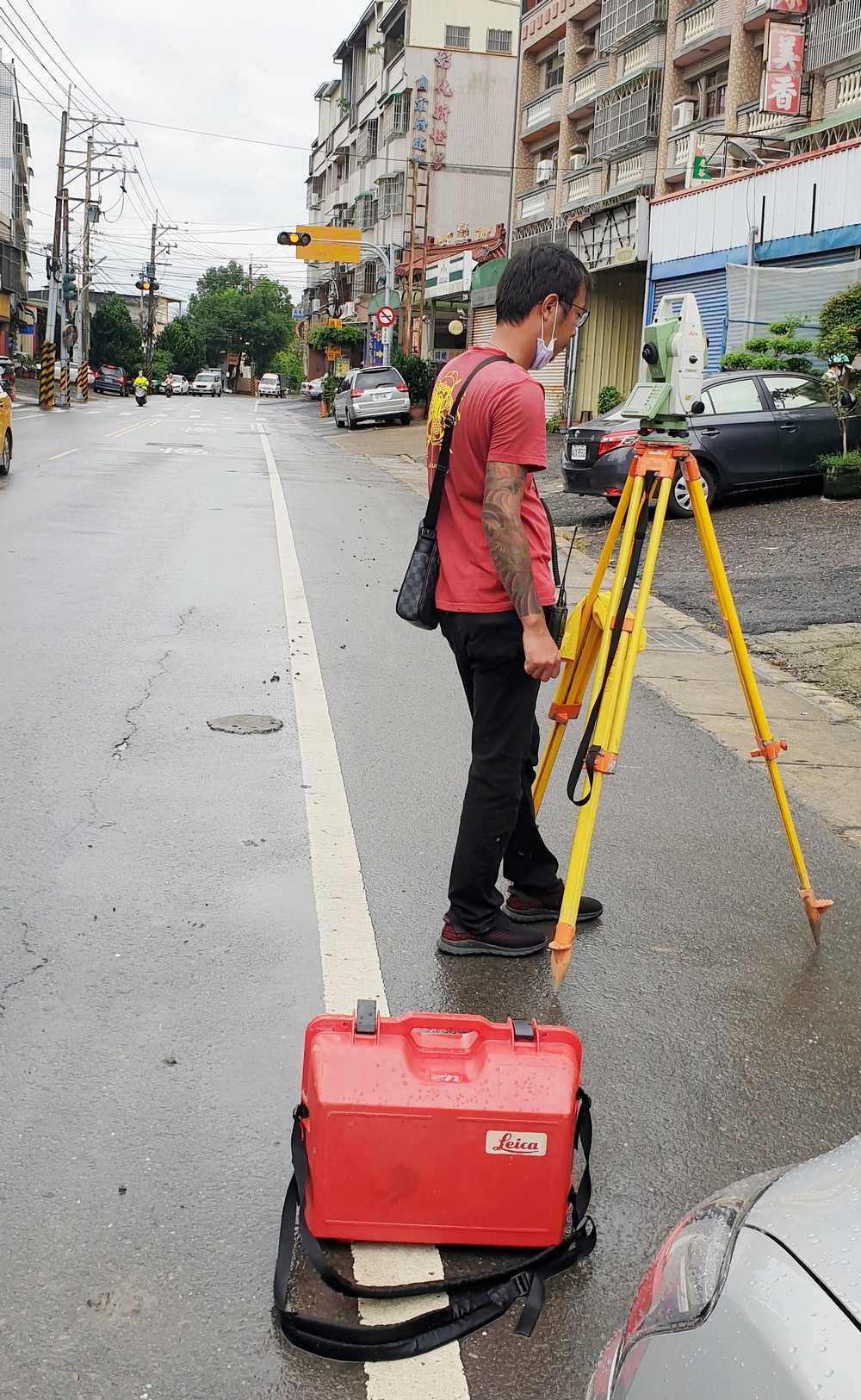 道路用地面積測量