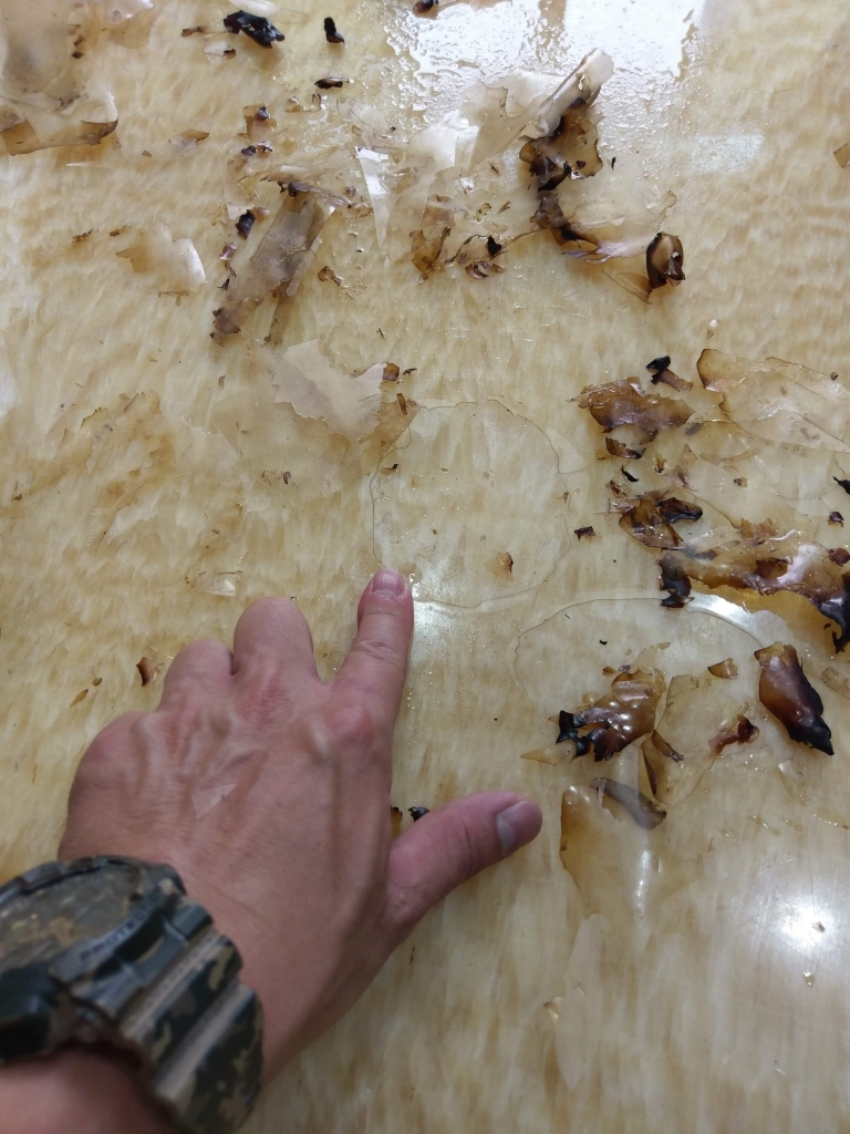 大理石桌去膜翻新鏡面處理