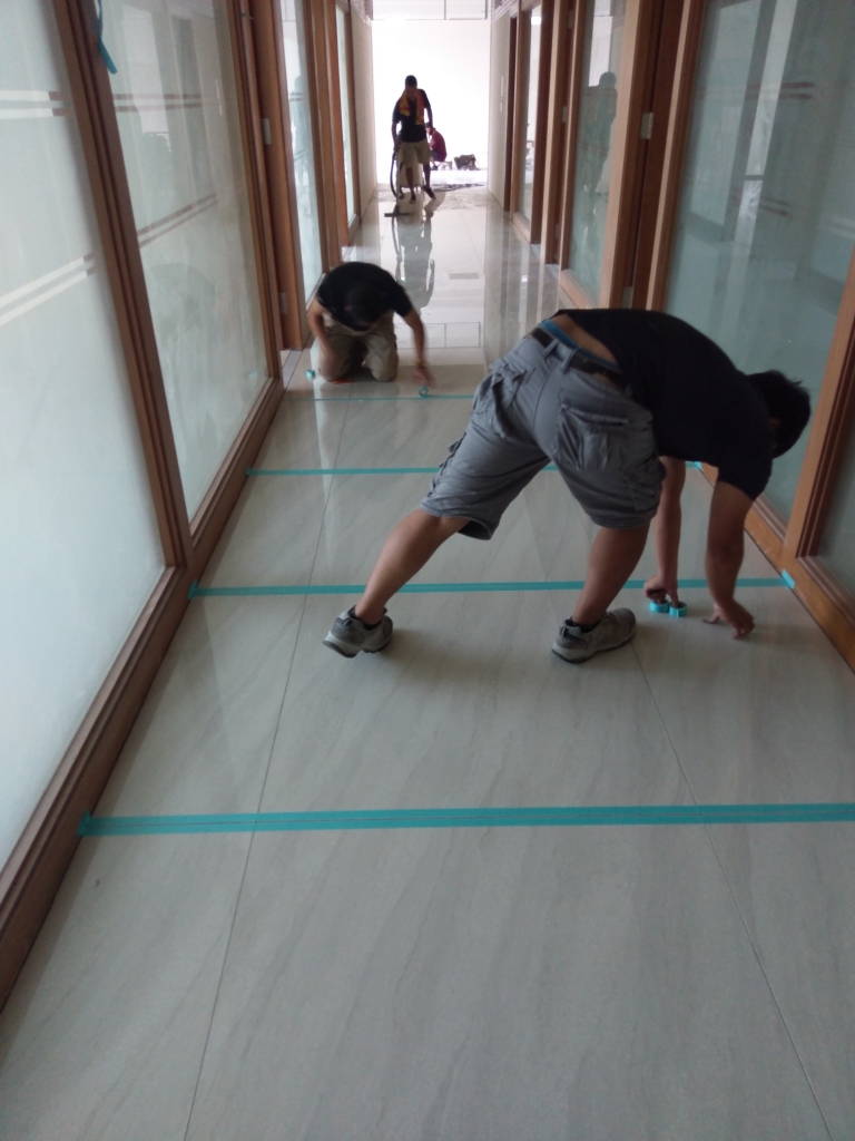 石英磚調色膠填縫(2)