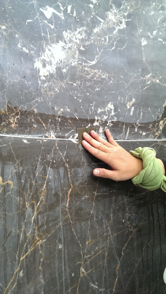 壁面門框水磨鏡面處理