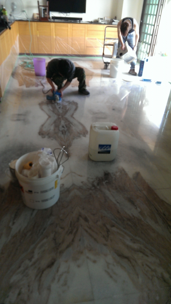 大理石無縫研磨翻新處理(3)