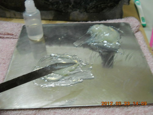 水晶洞斷裂修補