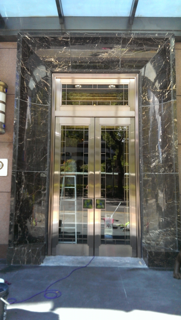 壁面門框水磨鏡面處理