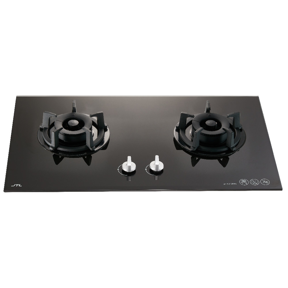 喜特麗-JT-GC209ASR智能連動雙口玻璃檯面爐