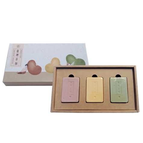 台灣茶摳-鄉間豆留香皂禮盒(3入)