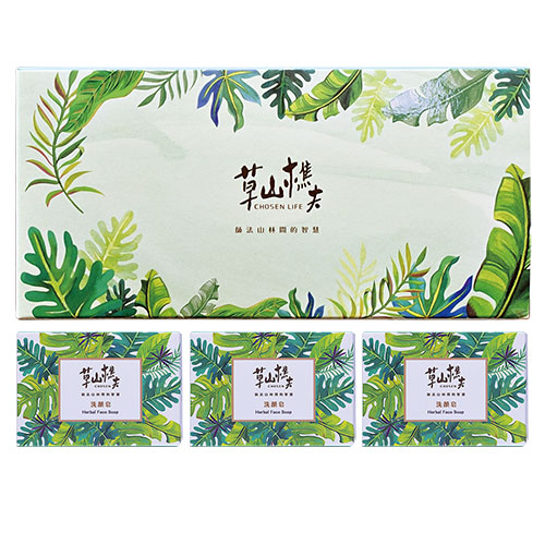草山樵夫-茶香洗顏皂禮盒
