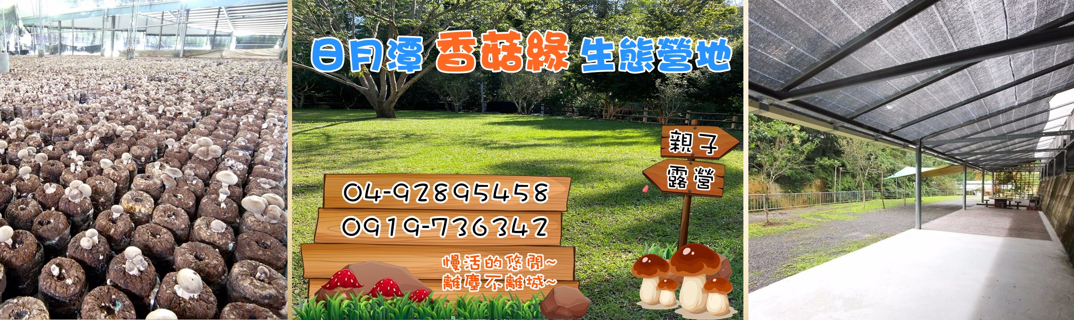 日月潭香菇緣生態營地-南投露營區推薦｜日月潭露營區推薦-香菇