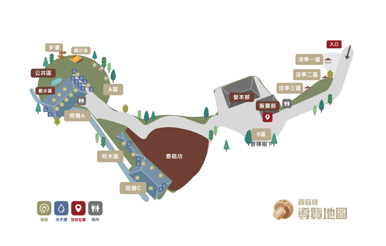 香菇緣營區導覽圖