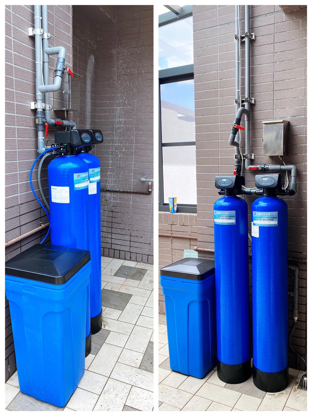 高雄仁武軟水器+砂炭過濾器(陳先生)