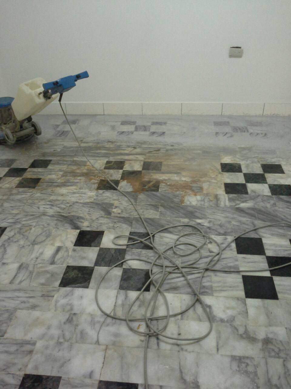 大理石清潔打蠟前