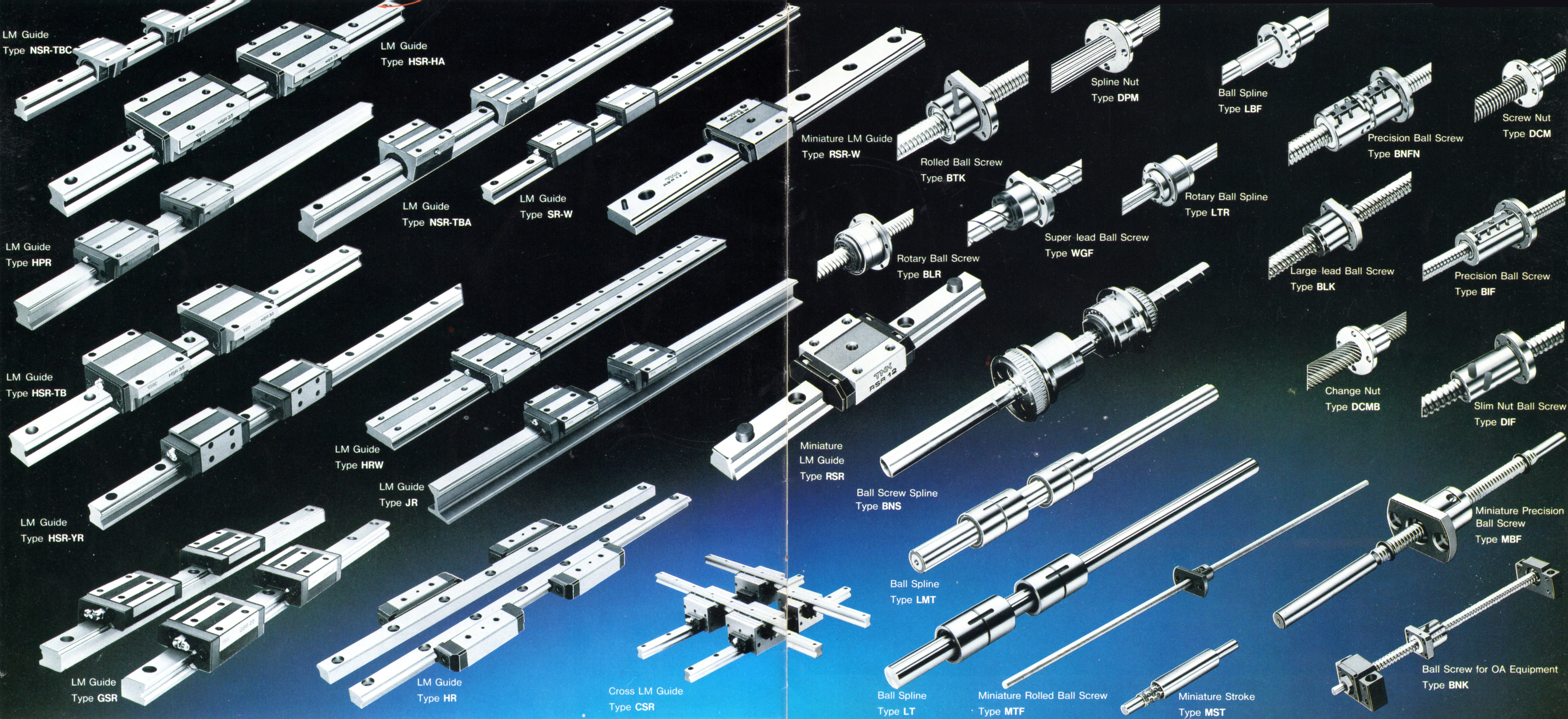 滑軌、螺桿、花鍵