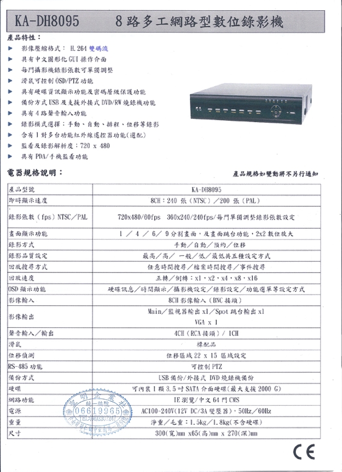 DVR-8095