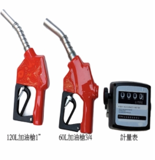 加油槍和流量表